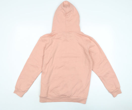 Brave Soul Womens Pink Cotton Pullover Hoodie Size XS