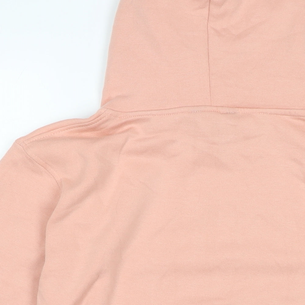 Brave Soul Womens Pink Cotton Pullover Hoodie Size XS