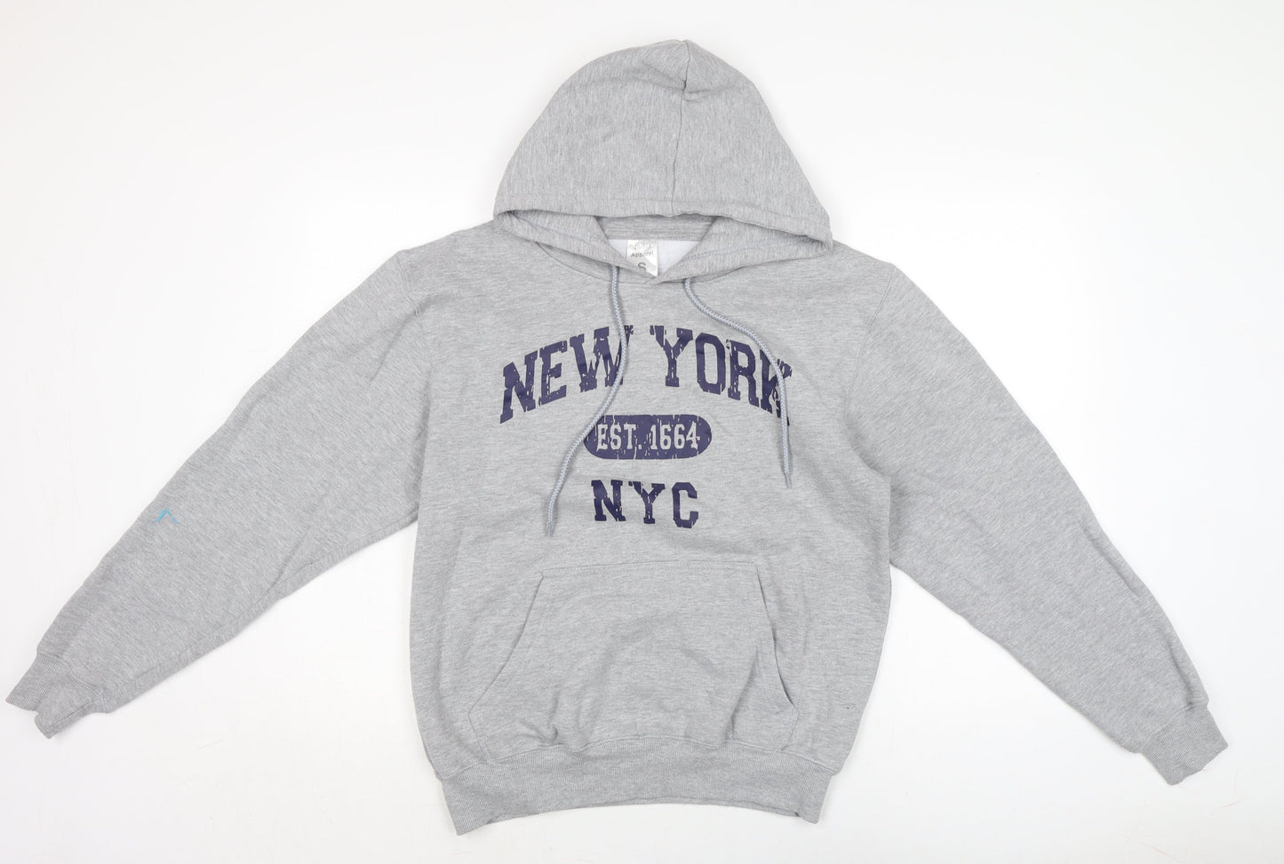 Torkia Apparel Mens Grey Cotton Pullover Hoodie Size S