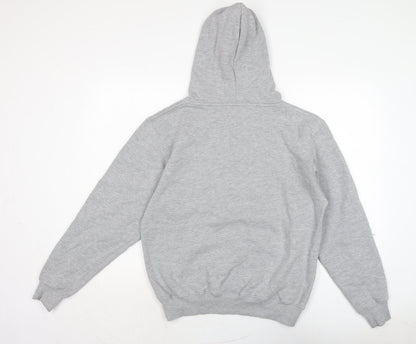 Torkia Apparel Mens Grey Cotton Pullover Hoodie Size S