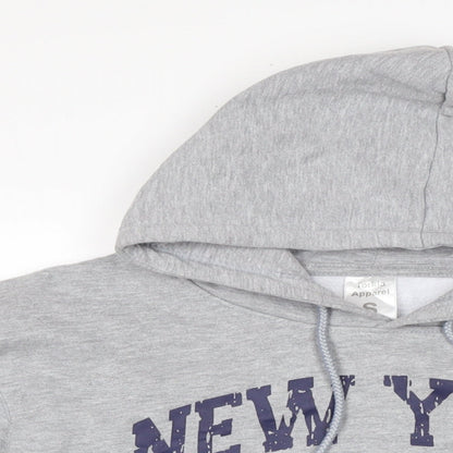 Torkia Apparel Mens Grey Cotton Pullover Hoodie Size S