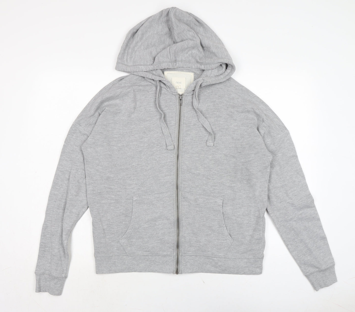 Womens UK Size 12 NEXT Grey Full Zip Hoodie