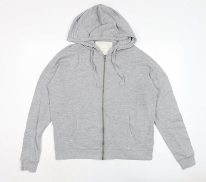 Womens UK Size 12 NEXT Grey Full Zip Hoodie