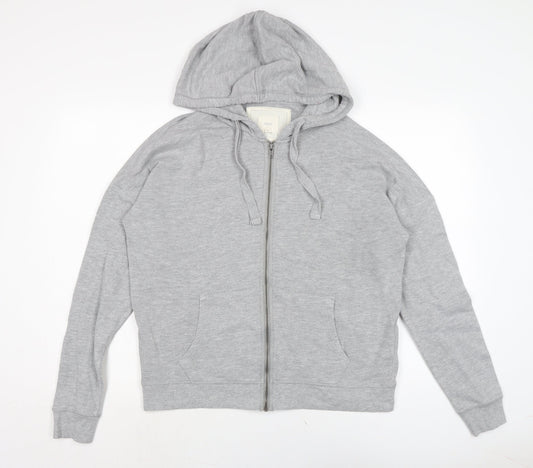 Womens UK Size 12 NEXT Grey Full Zip Hoodie