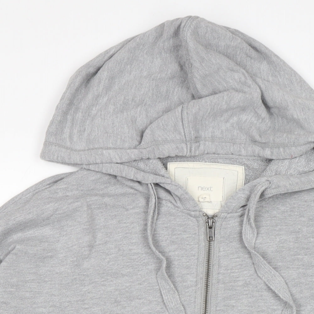 Womens UK Size 12 NEXT Grey Full Zip Hoodie