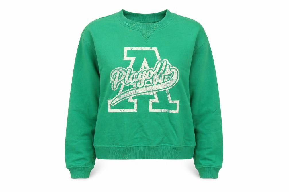 Womens UK Size M Divided Green Pullover Sweatshirt