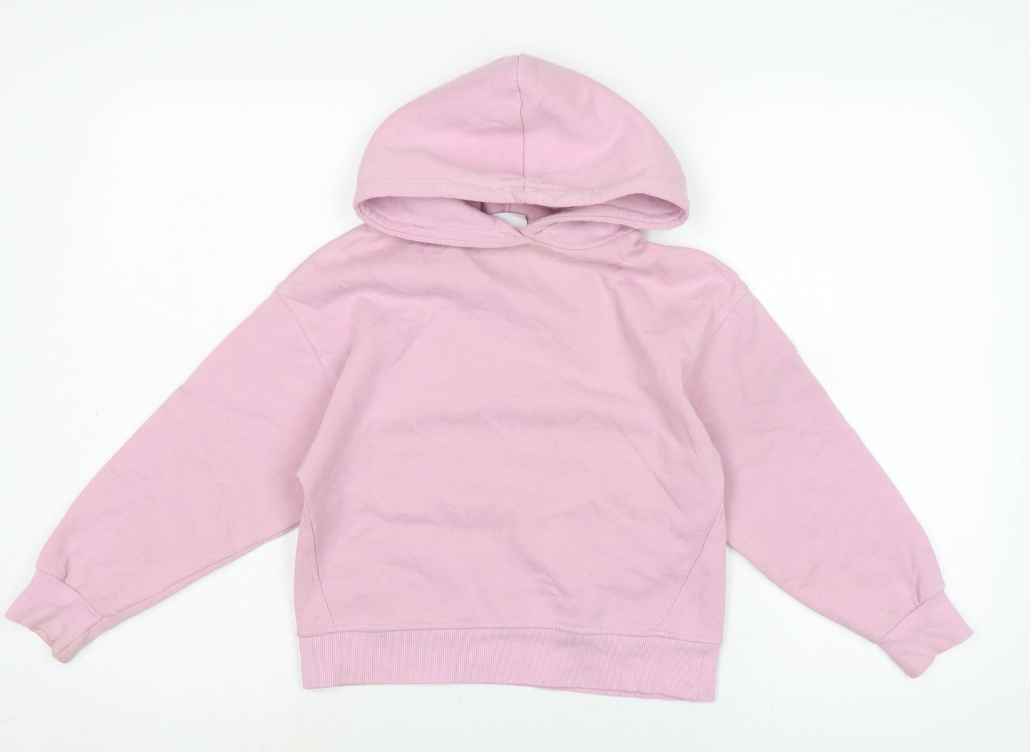 Zara Girls Purple Cotton Pullover Hoodie Size 8-9 Years