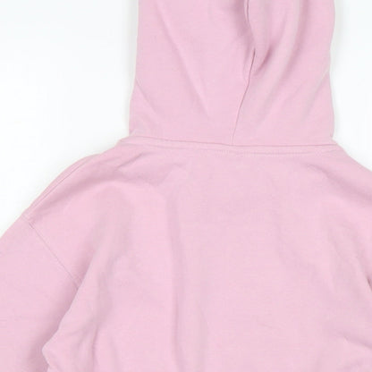 Zara Girls Purple Cotton Pullover Hoodie Size 8-9 Years