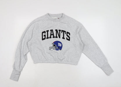 NFL Womens Grey Cotton Pullover Sweatshirt One Size