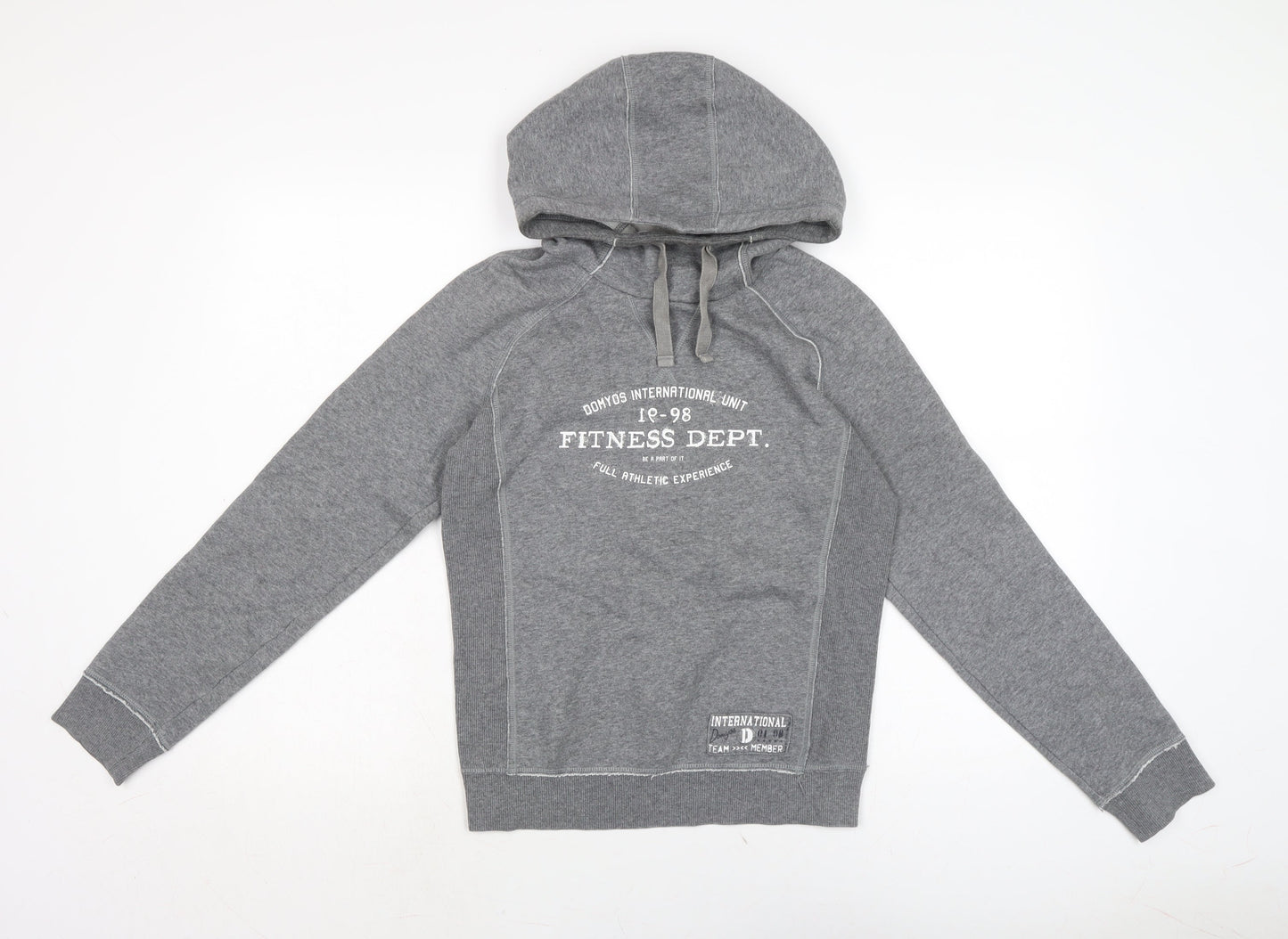 Mens UK Size S DOMYOS Grey Pullover Hoodie