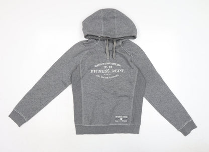 Mens UK Size S DOMYOS Grey Pullover Hoodie