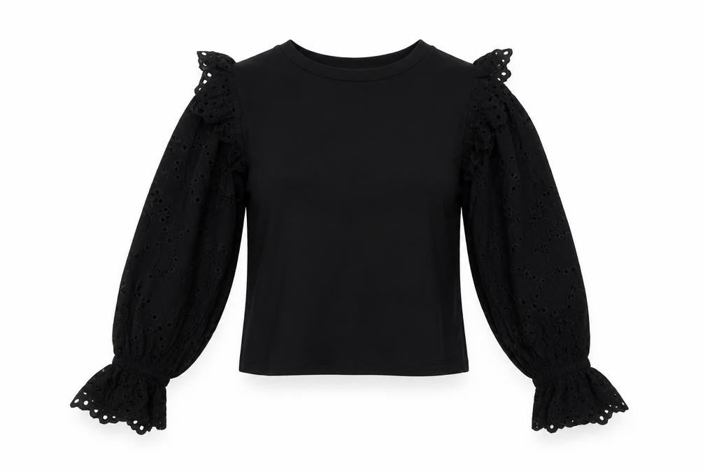 Womens UK Size S Zara Black Basic Blouse