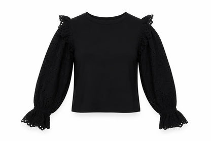 Womens UK Size S Zara Black Basic Blouse