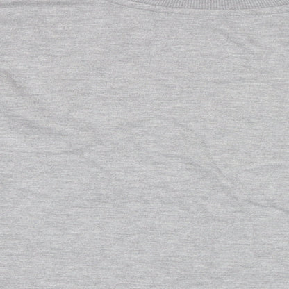 Zara Womens Grey Cotton Pullover Sweatshirt Size S