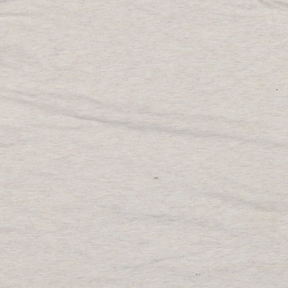 H&M Womens Beige Cotton Pullover Sweatshirt One Size