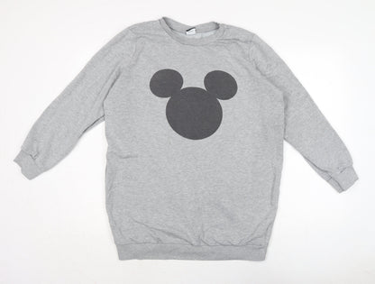 Womens UK Size L Disney Grey Pullover Sweatshirt