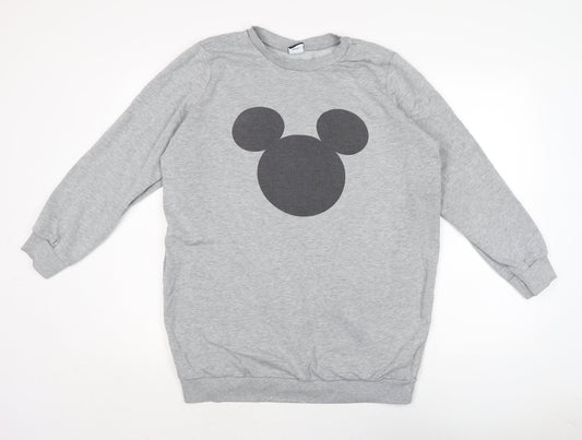 Womens UK Size L Disney Grey Pullover Sweatshirt