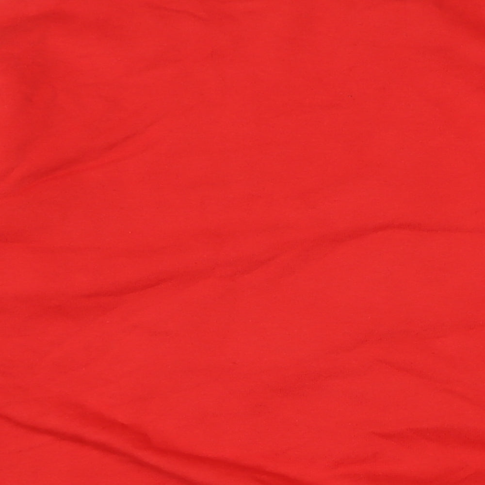 Divided Womens Red Cotton Pullover Sweatshirt Size M