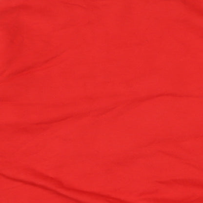 Divided Womens Red Cotton Pullover Sweatshirt Size M