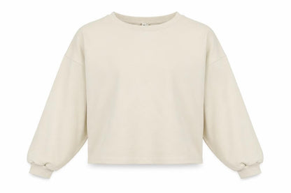 River Island Womens Ivory Cotton Pullover Sweatshirt Size 8