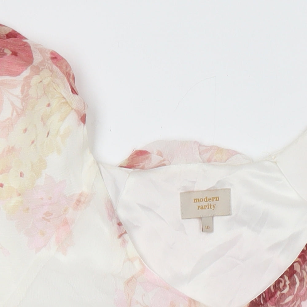 Modern rarity Womens Multicoloured Floral Viscose Kimono Blouse Size 10 Sweetheart