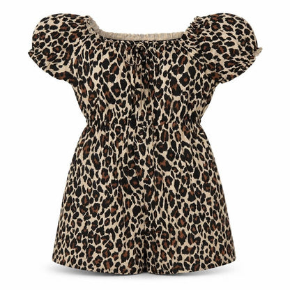 Boohoo Womens Multicoloured Animal Print Viscose Playsuit One-Piece Size 10