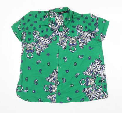 Womens UK Size S Zara Multicoloured Tunic Blouse