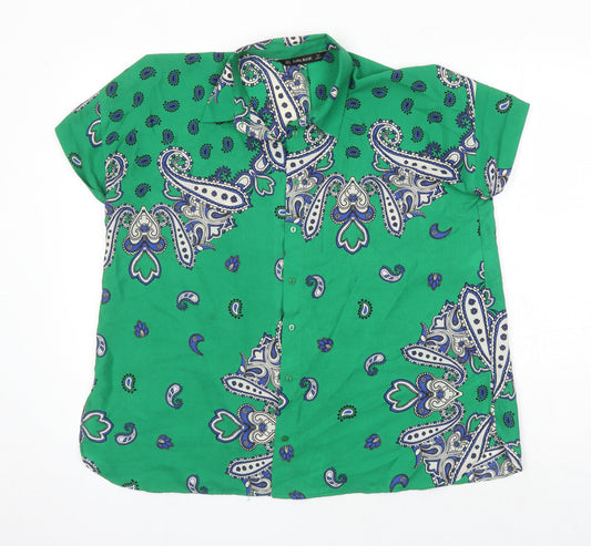 Womens UK Size S Zara Multicoloured Tunic Blouse
