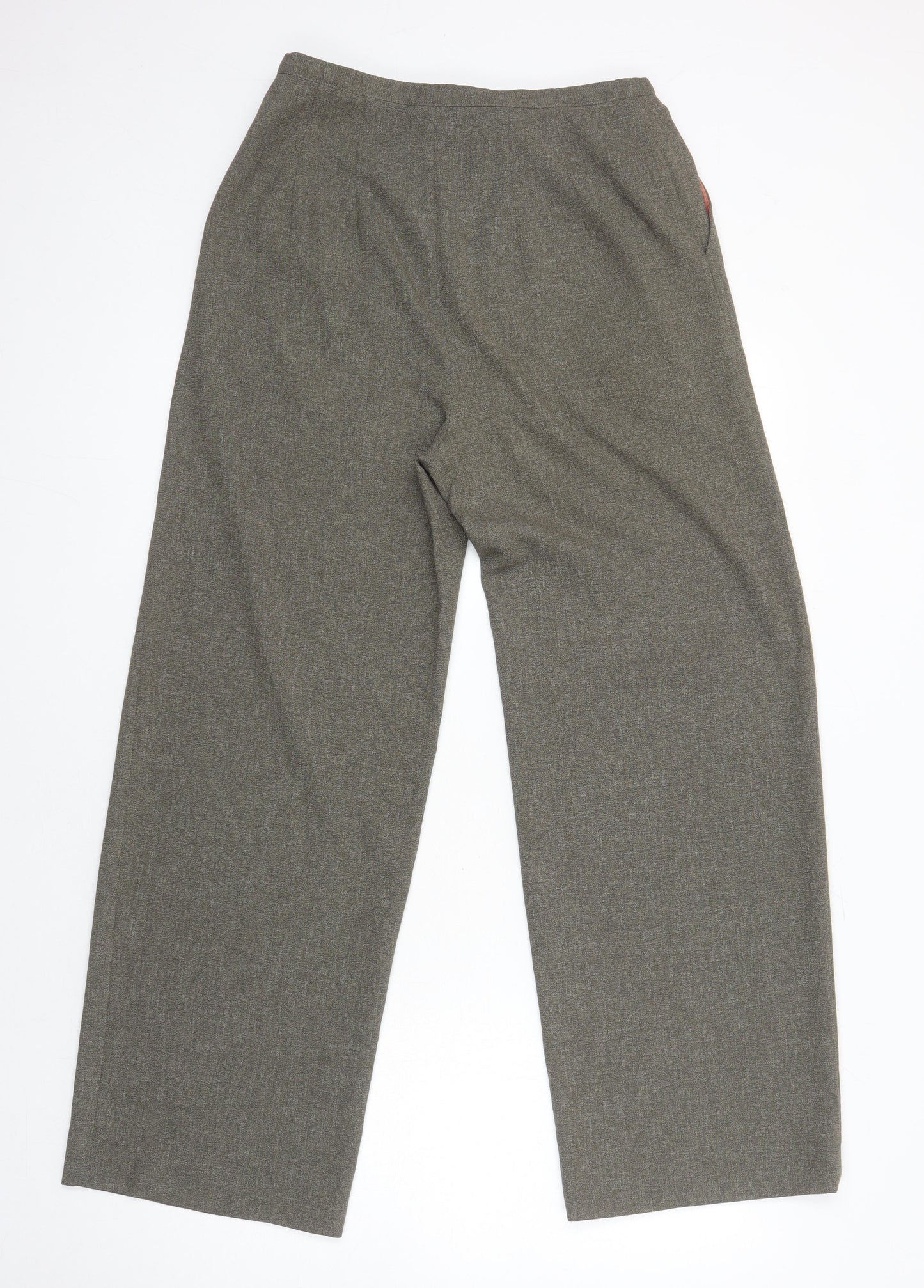 Womens UK Size 12 Alex & Co Regular Fit  Brown Trousers