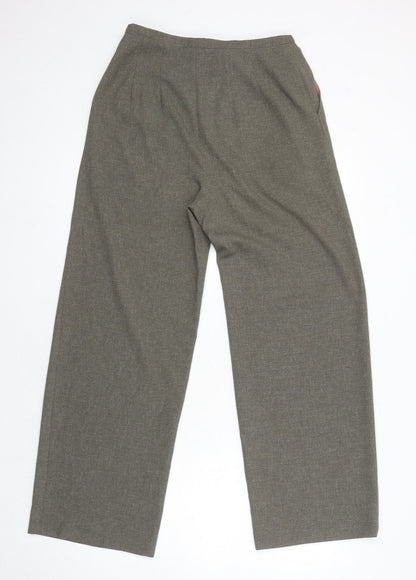 Womens UK Size 12 Alex & Co Regular Fit  Brown Trousers
