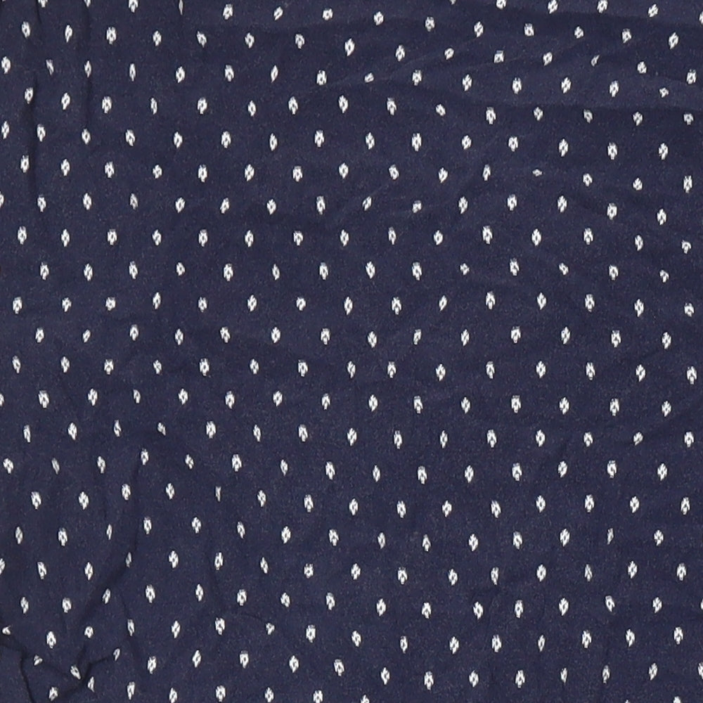 Womens UK Size 10 H&M Blue Tunic Blouse
