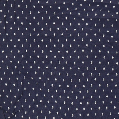 Womens UK Size 10 H&M Blue Tunic Blouse