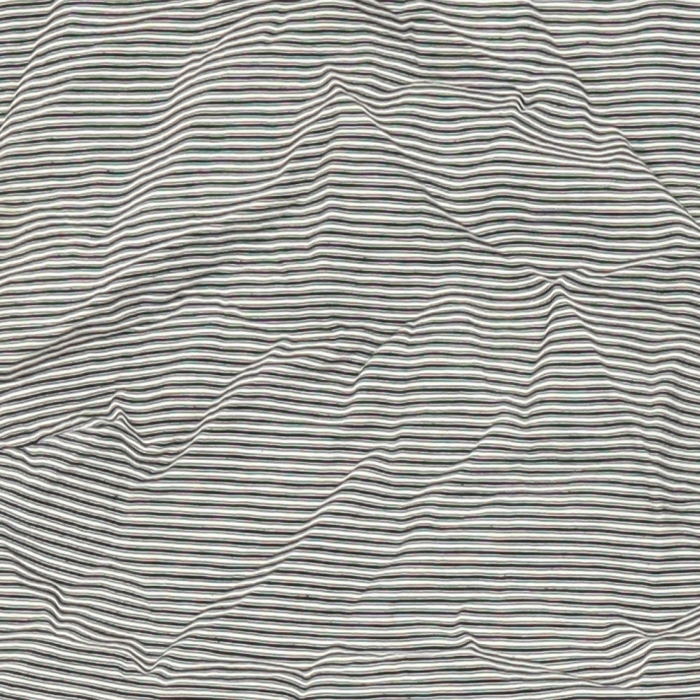 French Connection Womens Multicoloured Striped Cotton Pencil Dress Size 8 Boat Neck