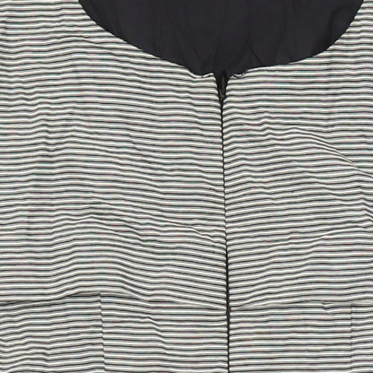 French Connection Womens Multicoloured Striped Cotton Pencil Dress Size 8 Boat Neck