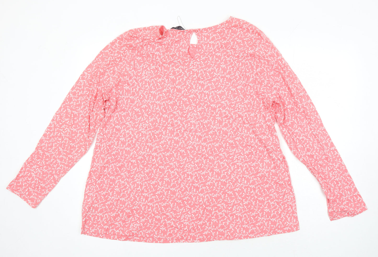 Womens UK Size 18 M&S Pink Tunic Blouse