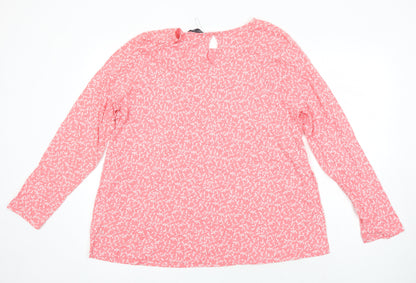 Womens UK Size 18 M&S Pink Tunic Blouse