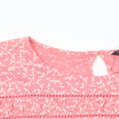 Womens UK Size 18 M&S Pink Tunic Blouse