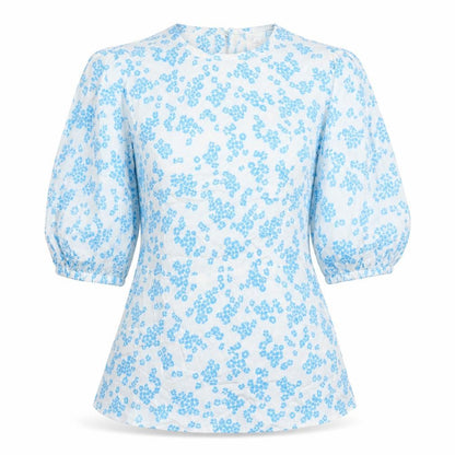 Marks & Spencer Womens Multicoloured Floral Viscose Tunic Blouse Size 10 Roll Neck