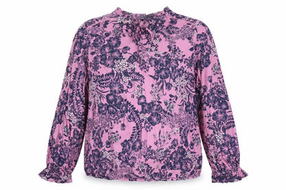 Marks & Spencer Womens Multicoloured Floral Viscose Tunic Blouse Size 10 Collared