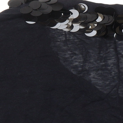 Womens UK Size S NICOLE FARHI Black Pullover Jumper