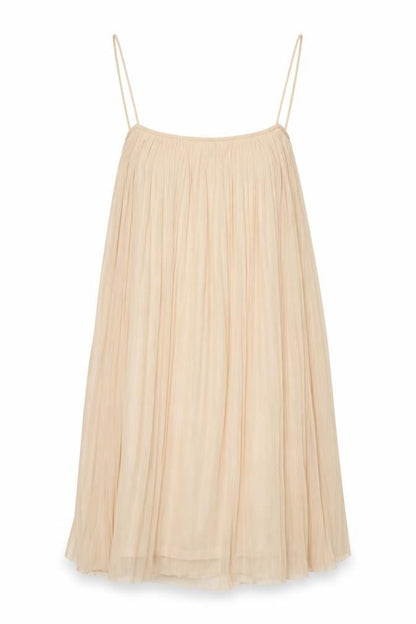Topshop Womens Ivory Polyester A-Line Size 10 Scoop Neck