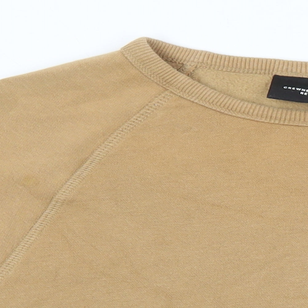 H&M Womens Brown Cotton Pullover Sweatshirt Size S