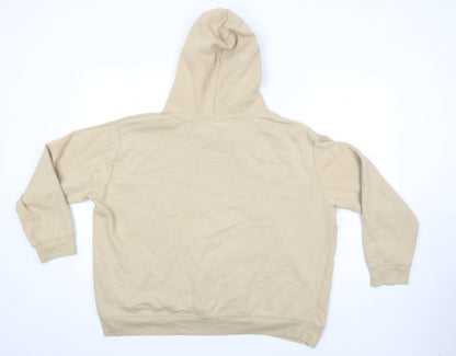 H&M Womens Beige Polyester Pullover Hoodie Size XL