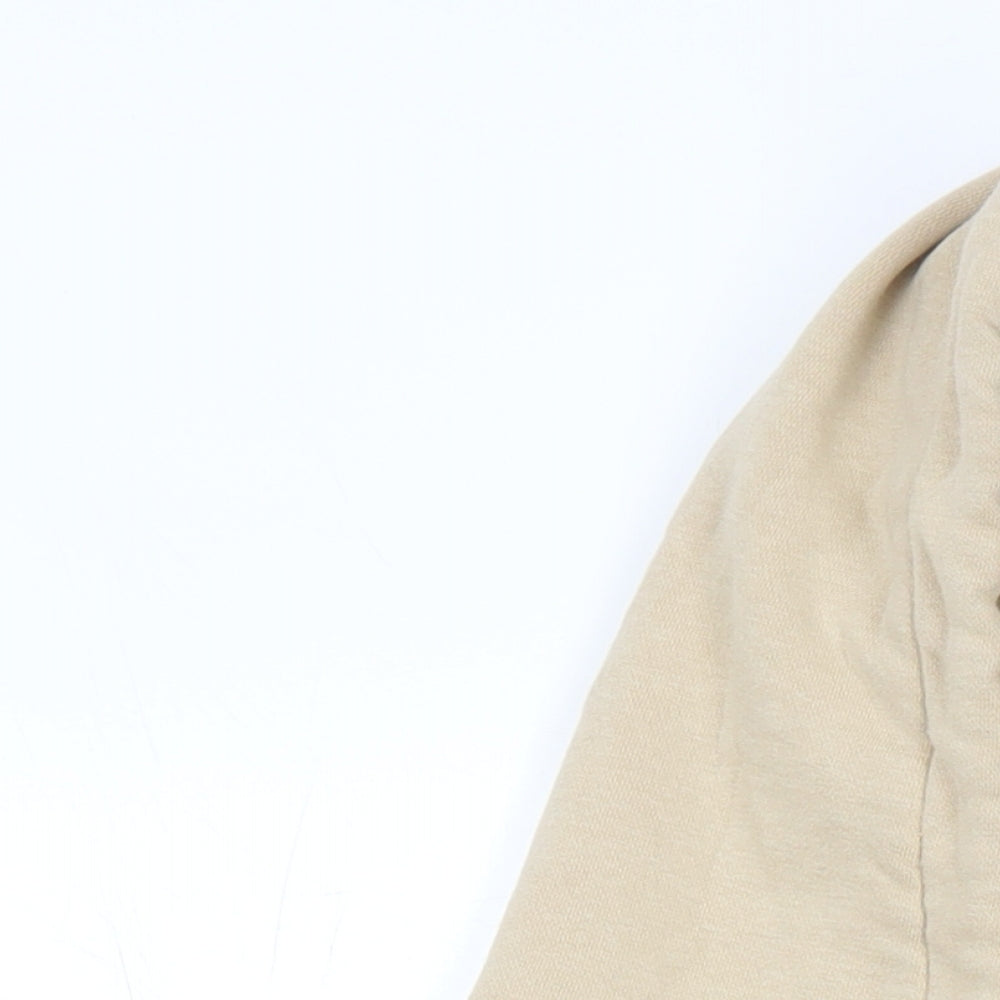 H&M Womens Beige Polyester Pullover Hoodie Size XL