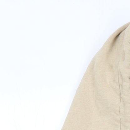 H&M Womens Beige Polyester Pullover Hoodie Size XL