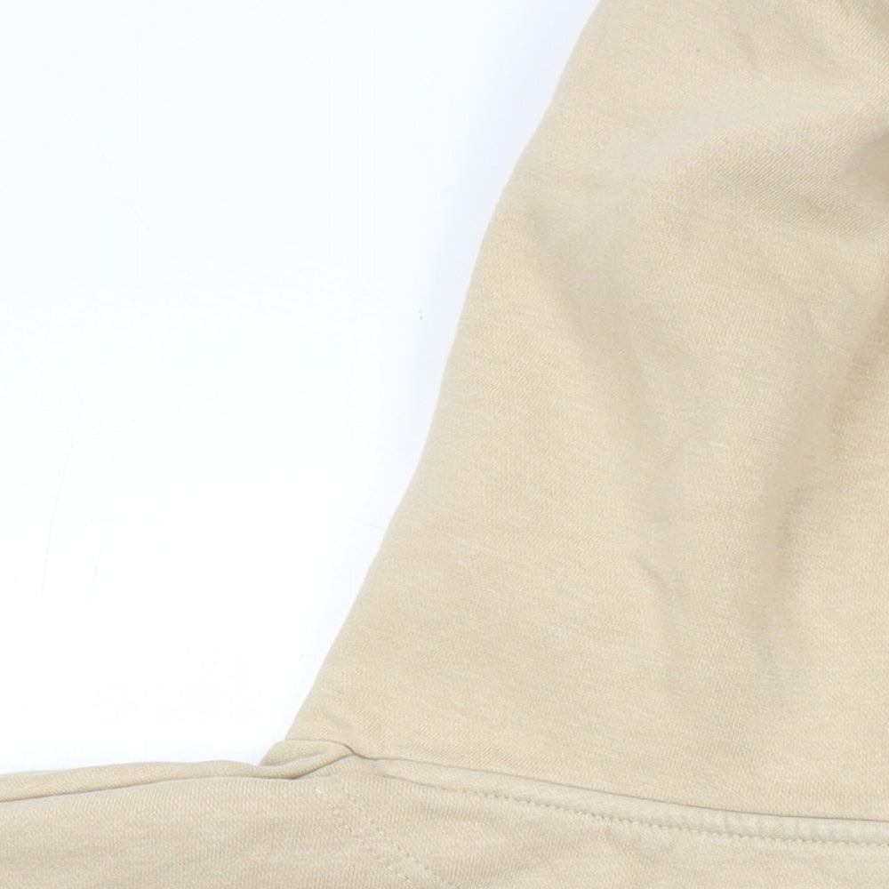 H&M Womens Beige Polyester Pullover Hoodie Size XL