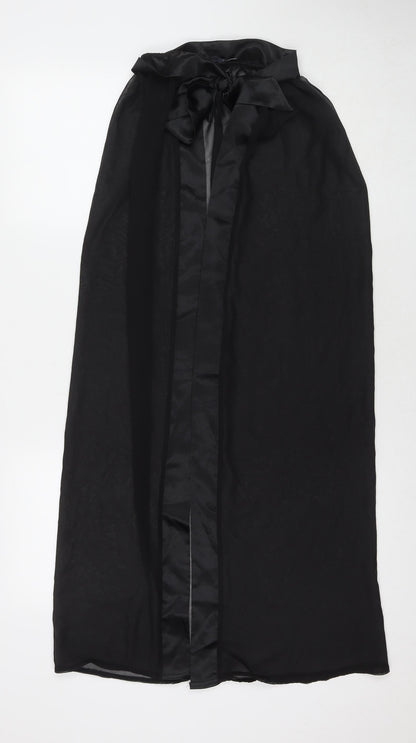 Boohoo Womens Black Polyester Wrap Skirt Size S Tie - Skirt Cover
