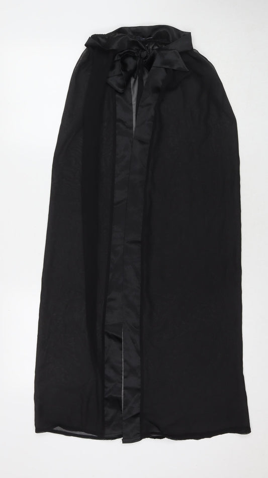 Boohoo Womens Black Polyester Wrap Skirt Size S Tie - Skirt Cover