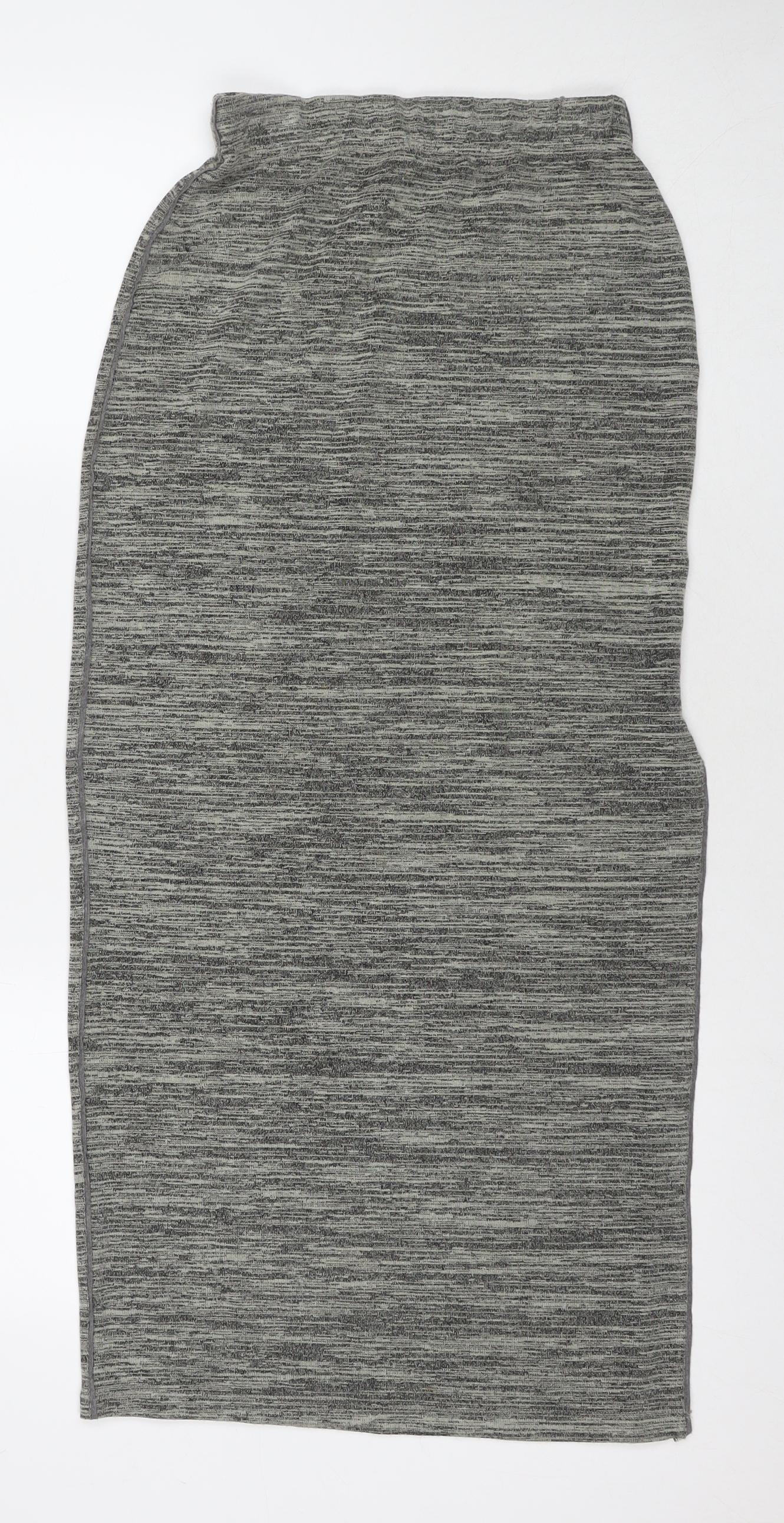 Selected Womens Grey Viscose Maxi Skirt Size XS