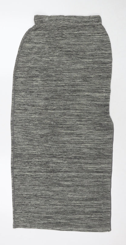 Selected Womens Grey Viscose Maxi Skirt Size XS